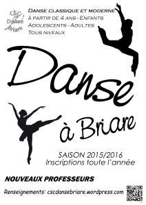 Affiche CSC danse Briare 2015